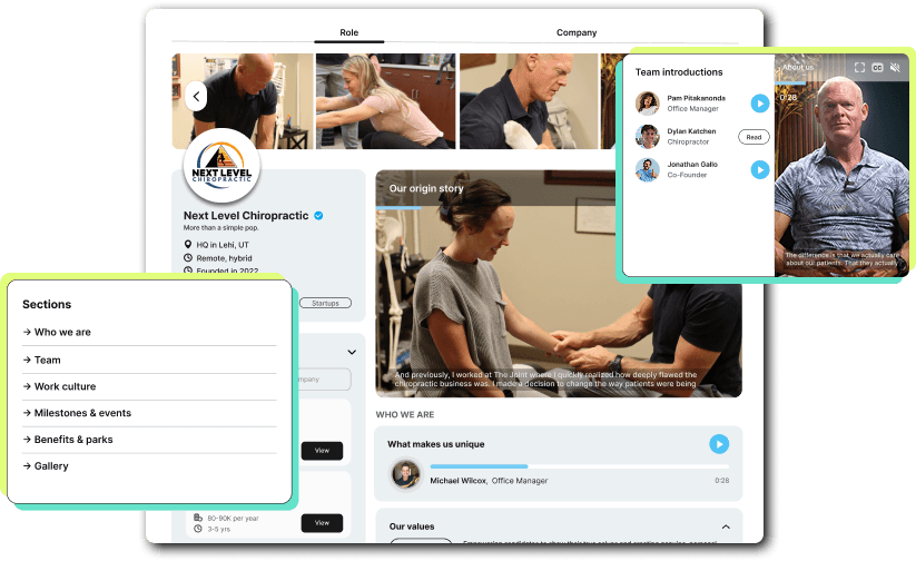 Make a captivating company profile
